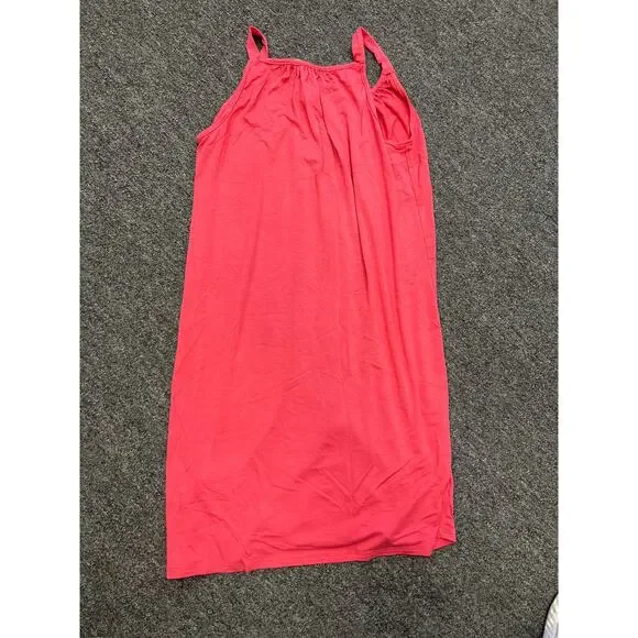 LA Made Maternity Pink V Neck Tank Mini Dress Size S NWT - Picture 6 of 7